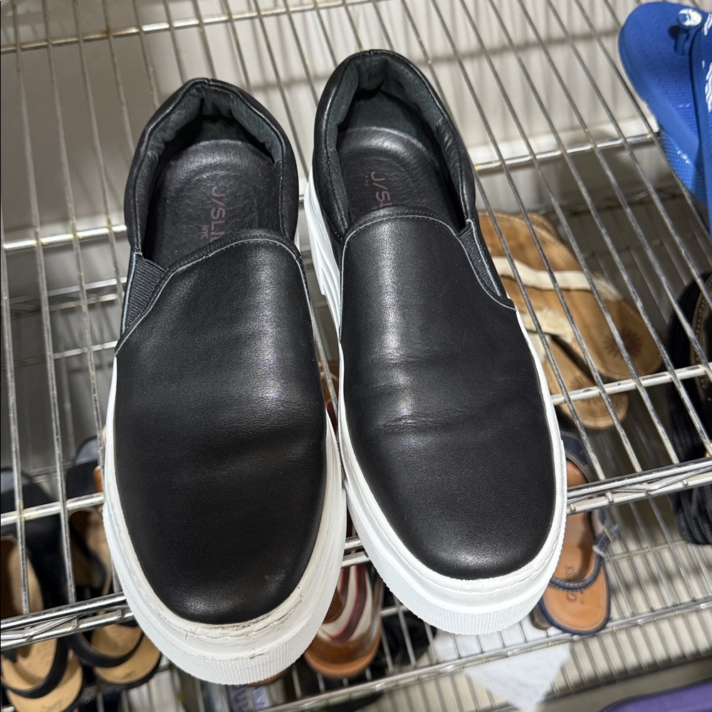 Black Slip-On Sneakers